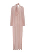 Boho Crepe Chine Maxi Dress / Dust Pink